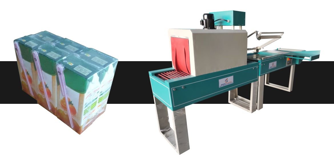 Small Box L-Sealing Machine Manufacturer in India offering efficient shrink wrapping solutions for small cartons and boxes.