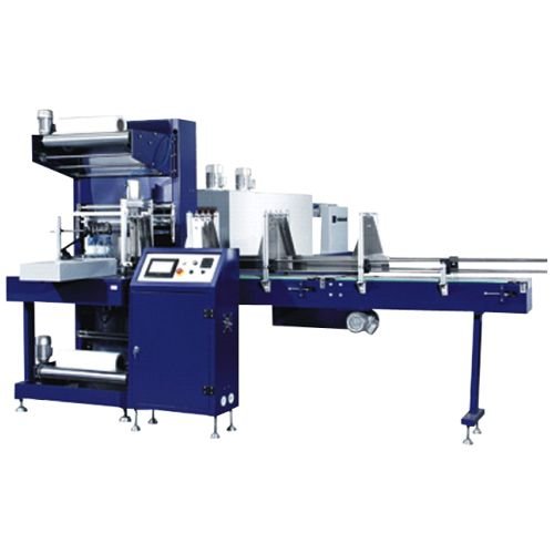 Automatic battery shrink wrapping machine packing industrial batteries with heat shrink film