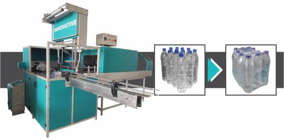 Automatic Shrink Wrapping Machine by Innovative WrapTech Pvt. Ltd. for high-speed and secure industrial packaging.