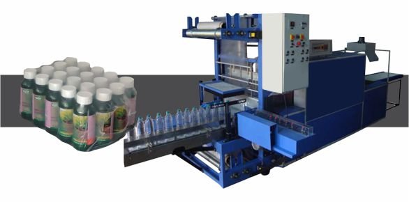 Fully Automatic Shrink Wrapping Machine by Innovative WrapTech Pvt. Ltd. for high-speed industrial packaging applications.