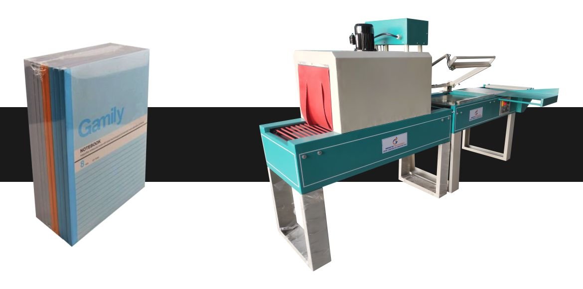 Notebook L-Sealing Packing Machine by Innovative WrapTech Pvt. Ltd. for fast, secure, and efficient notebook shrink packaging.
