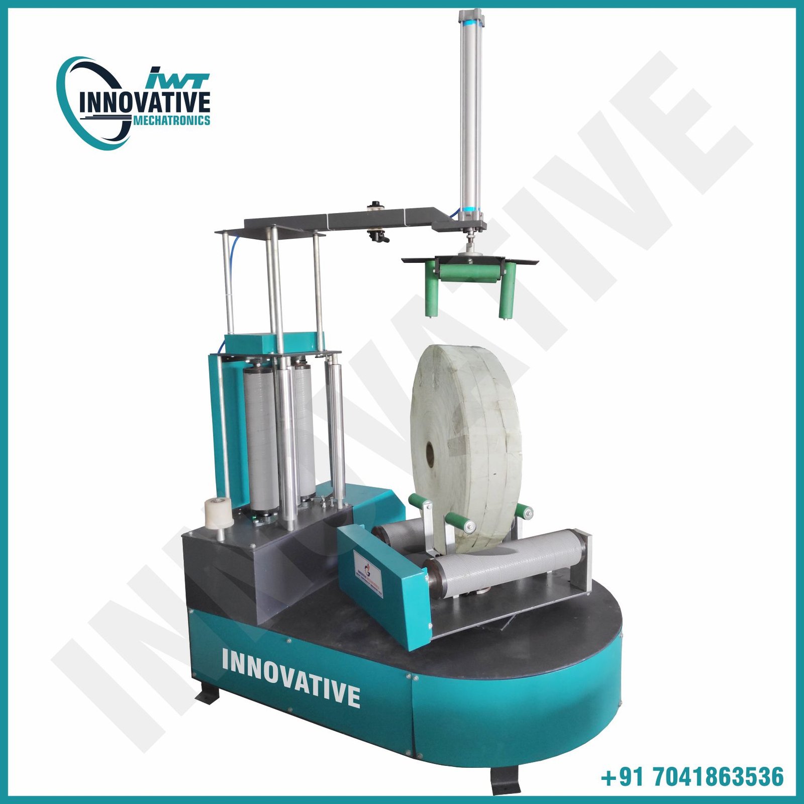 Reel Wrapping Machine With Holding System for efficient industrial packaging