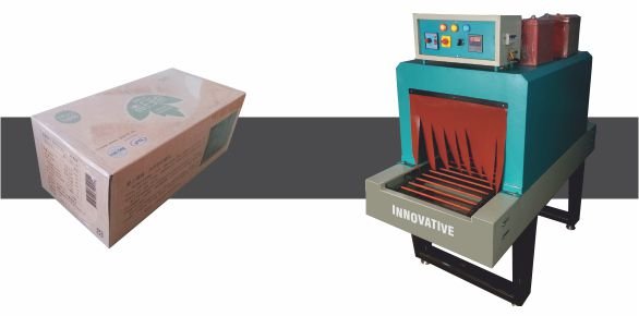 Semi Automatic Shrink Sleeve Applicator for accurate sleeve labeling of bottles, jars, cans, and containers