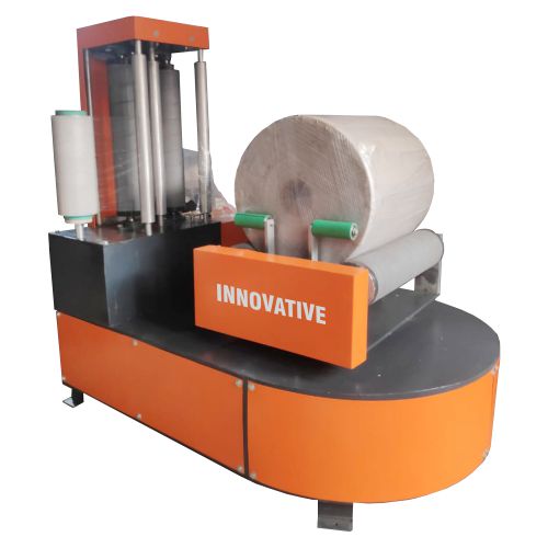 laminated roll wrapping machine