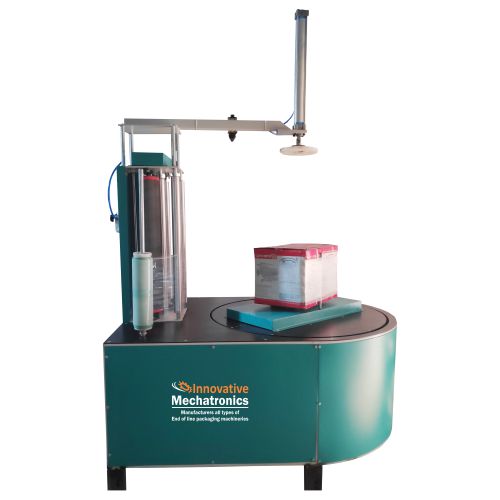 REEL AND BOX COMBO STRETCH WRAPPING MACHINE