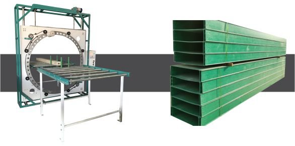 Manual Orbital Stretch Wrapping Machine by Innovative WrapTech Pvt. Ltd. for secure and efficient wrapping of long products.