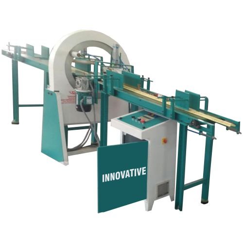 PVC Pipe Stretch Packing Machine in operation, wrapping multiple PVC pipes efficiently.