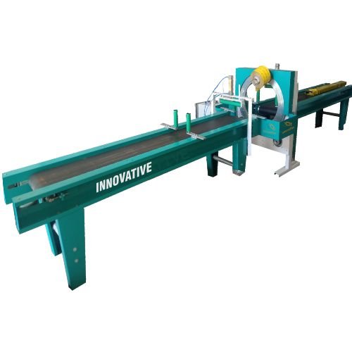 Semi automatic ring wrapper machine packaging coils, wires, and reels efficiently for industrial and manufacturing use.