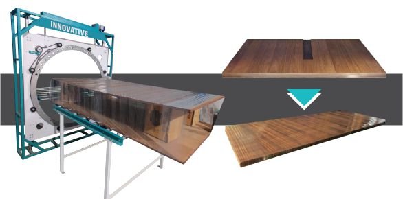Solid Door Frames & Edge Band Packing Machine by Innovative WrapTech Pvt. Ltd. for secure and efficient packaging.