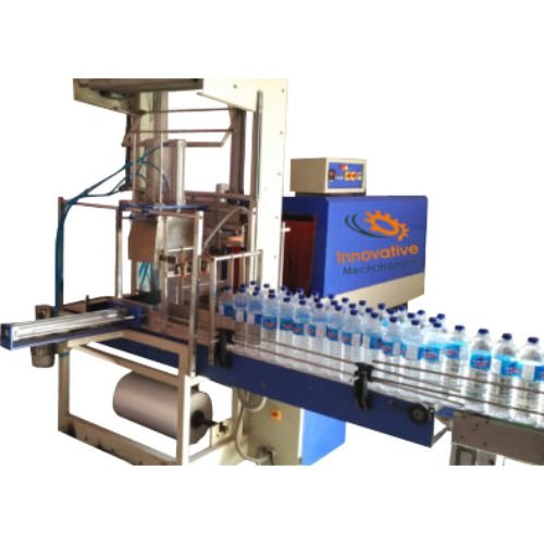 Automatic shrink wrap machine performing high-speed industrial shrink packaging