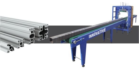 Aluminium Profile Packing Machine by Innovative WrapTech Pvt. Ltd. for safe, efficient, and durable profile packaging.