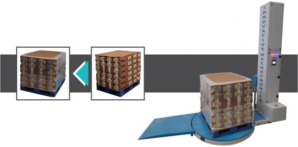 Aluminum Ingots Pallet Packing Machine by Innovative WrapTech Pvt. Ltd. for secure and efficient ingot pallet packaging.