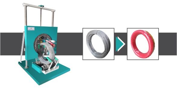SS Wire Coil Packing Machine for secure stretch film packaging of stainless steel wire coils