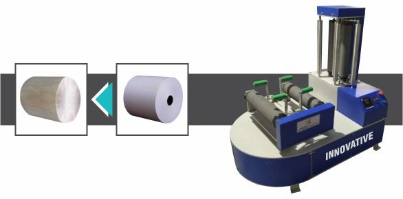Reel Roll Wrapper by Innovative WrapTech Pvt. Ltd. for secure and efficient wrapping of industrial reels and rolls.