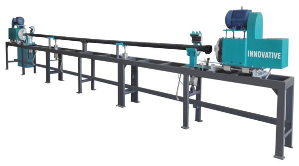 Automatic HDPE pipe friction welding machine with long support frame for precise pipe joining