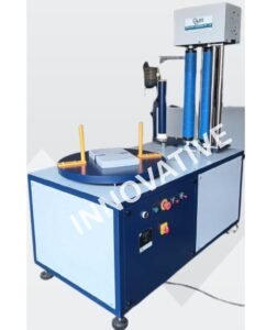 Box Stretch Wrapping Machine by Innovative WrapTech Pvt. Ltd. used for secure and efficient industrial box packaging.