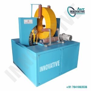 Vertical Coil Wrapping Machine by Innovative WrapTech Pvt. Ltd. for efficient steel coil packaging