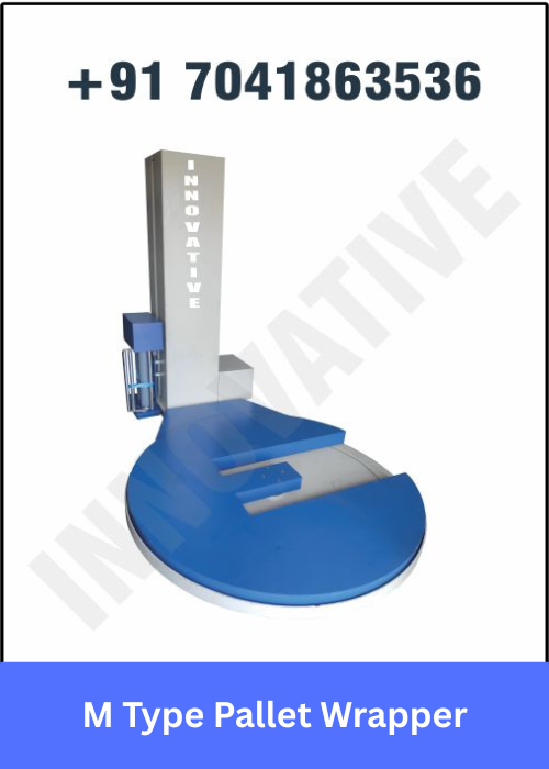 Robotics Pallet Wrapper manufactured in India for automatic pallet stretch wrapping and industrial packaging.