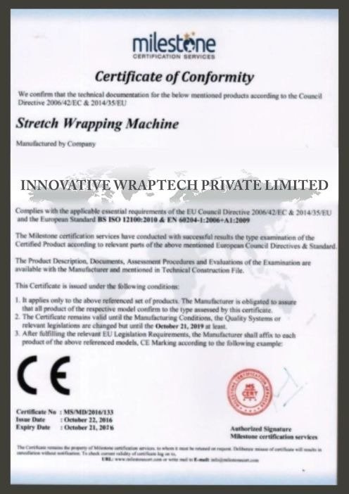 CE Certification – Innovative Wraptech Pvt. Ltd.